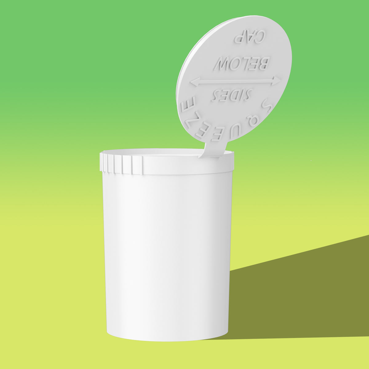 111mL Child Resistant Pop Top Jar for 3.5-7g flower